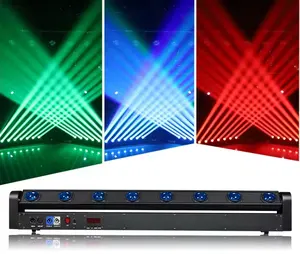 8 chùm + 8 Lazer DMX RGBW chùm RGB Laser di chuyển đầu ánh sáng cho DJ câu lạc bộ đêm bên Disco