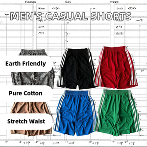 Shorts de Diseño Premium con Bloques de Color Cian, Negro, Blanco y Gris, Estilo Urbano, Casual, Ligeros, Transpirables, Duraderos y Cómodos - Product Image 2