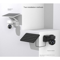 Caméra solaire sans fil WIFI, caméra réseau extérieure résistante à la pluie avec batterie au lithium intégrée pour système de surveillance de la sécurité à domicile