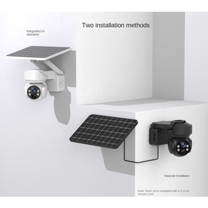 Caméra solaire sans fil WIFI, caméra réseau extérieure résistante à la pluie avec batterie au lithium intégrée pour système de surveillance de la sécurité à domicile - Product Image 3