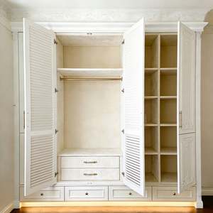 Armoire en bois de luxe moderne Balom, armoire sur mesure avec tiroirs, rangement, meubles de chambre à coucher pour appartements et maisons - Product Image 3