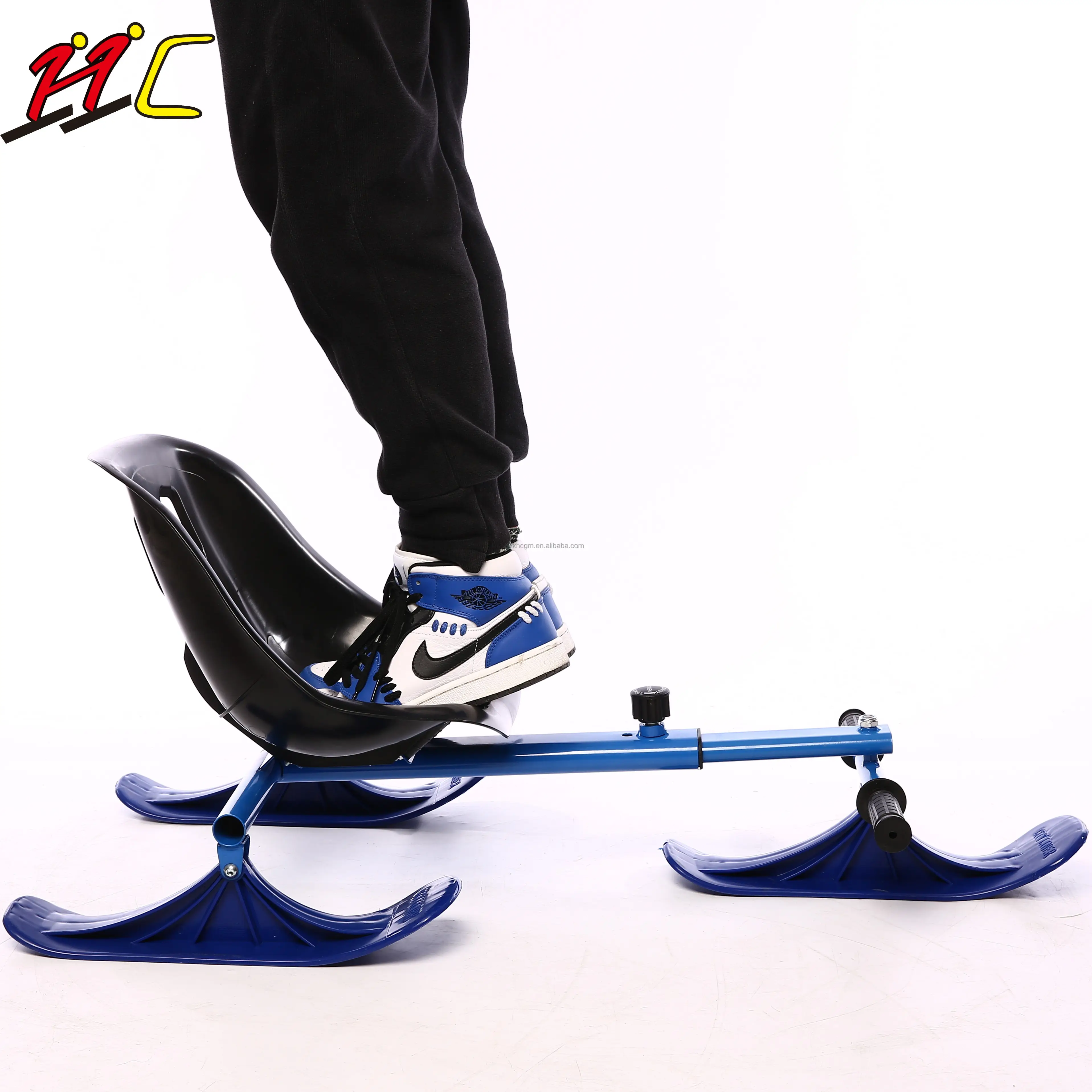 アウトドアウィンタースポーツ多目的スキーカートスケート、ドローストリング付きの交換可能なスキーとブレード、屋外での持ち運びが簡単