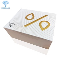 Logo personnalisé de luxe de bonne qualité pliable Festival cadeau blanc or magnétique boîte d'emballage en carton pliable