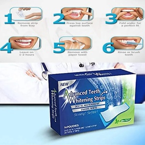 Gel Blanqueador Dental Personalizado Travel Advanced White 6% HP Sin Peróxido PAP, Tiras Blanqueadoras con Sabor a Menta Fresca, 14 Sobres - Product Image 4