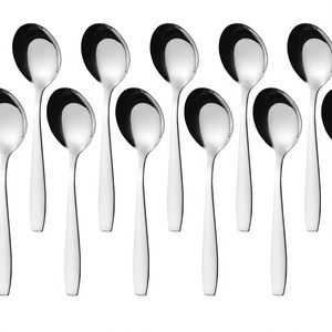 Juego de Cucharas de Café de Acero Inoxidable con Acabado Espejo, Mango Corto, Aptas para Lavavajillas, para Hogar y Restaurante - Product Image 1
