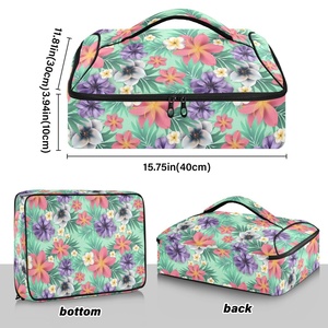 Aloha Hawaiian Holder Casserole Carrier Thermal Insulated Lunch BBQ Portable Large Capacity Lunch Cooler Pizza Carrier Bag 2025 - Product Image 3