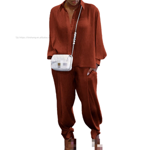 Women's Sexy Knitted Hand-crocheted Fringed Asymmetric Top and <b>Pants</b> Fashion Casual 2-piece Set Fashion - Product Image 3