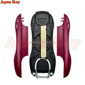 เคสกุญแจสำรองสีม่วงองุ่นคุณภาพสูงสวยงามสำหรับรถปอร์เช่ พร้อมสติกเกอร์สำหรับทำกรอบรูปศิลปะ - Product Image 3