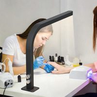Lámpara de Mesa Profesional IBelieve, Lámpara de Escritorio para Pestañas, Cuidado de Cejas, Tatuaje, Salón de Belleza, Lámpara UV de Lujo para Uñas