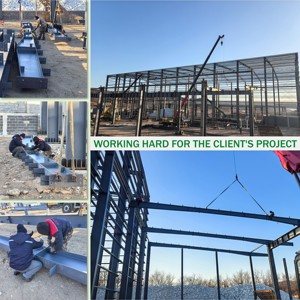 Armazém de Estrutura de Aço Leve Moderna Personalizável Kits de Construção Metálica Armazém de Estrutura de Aço Pré-fabricado - Product Image 5