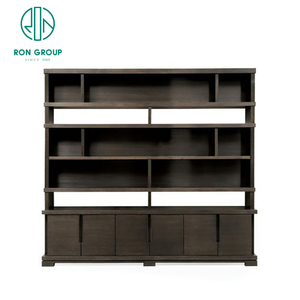 Vente en gros Armoire moderne carrée à plusieurs niveaux en bois de fer pour la salle à manger Rangement de magazines en porcelaine sur mesure pour la maison Villa - Product Image 5