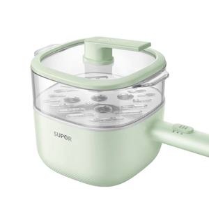 Vaporera eléctrica Supor de 2,6 L y 1000 W con tapa de vidrio templado para uso en dormitorios y hogares - Product Image 1