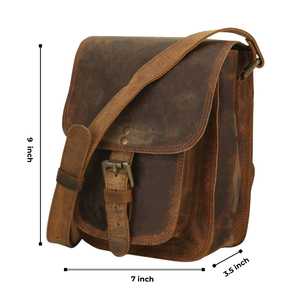 Leather Heritage High Quality Messenger Travel Bag with Adjustable Strap Unisex - Product Image 2