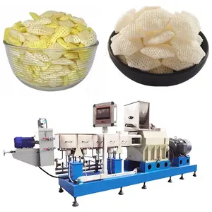 automatic pani puri 3d pellet fryums snacks making machine pani puri papad pellet production extruder line