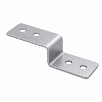 Pièces de support en alliage d'aluminium sur mesure, estampées et pliées, finition brossée, polie et anodisée, composants en tôle OEM, usine