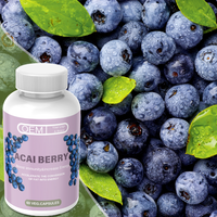 Cápsulas de Acai Berry Slim OEM/ODM - Quemador de Grasa Natural y Potenciador del Metabolismo, Extracto de Té Verde, L-Carnitina, Producto para el Cuidado de la Salud para Adultos