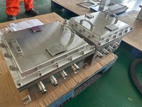 Boîtier de contrôle antidéflagrant industriel en acier inoxydable SS316 IP66 Ex Db IIB T4 Gb 220V 40A, boîtier soudé LD-FBJX-I, boîte de jonction
