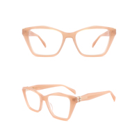 En stock, lunettes optiques en acétate de haute qualité, design tendance, montures de lunettes durables avec livraison rapide pour un usage quotidien