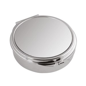 Portable 55mm <b>Round</b> Plastic Pill Organizer PP Material Metal Pill Case and Medicine <b>Box</b> for Home or Travel - Product Image 3