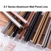 Kit de profilés décoratifs en aluminium pour murs, plinthes, coins et corniches de plafond pour la décoration intérieure