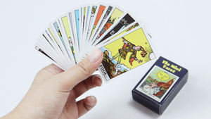 Tarocchi di plastica di stampa della carta dei tarocchi svegli della carta di formato mini su ordinazione all'ingrosso con la guida - Product Image 3