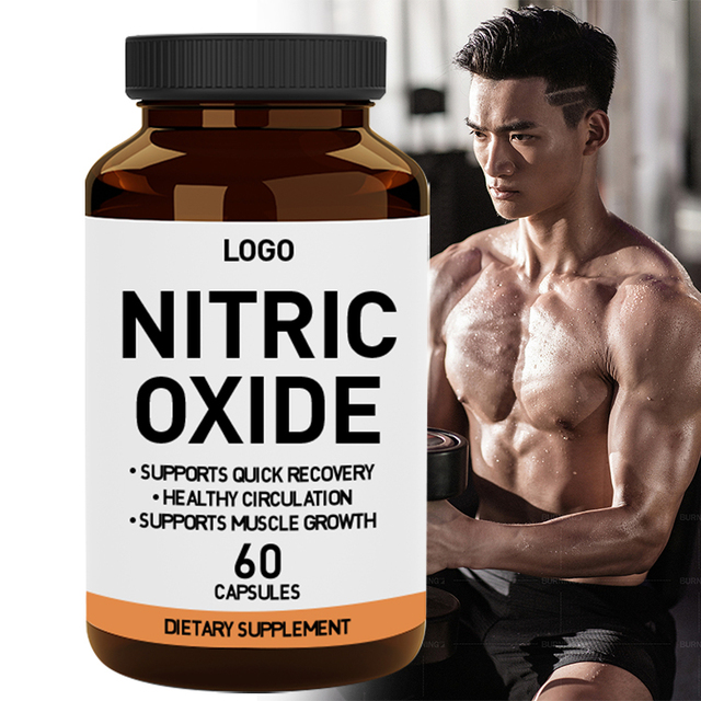 OEM Men's Nitric Oxide Energy Dietary Supplement Capsules 2 Daily