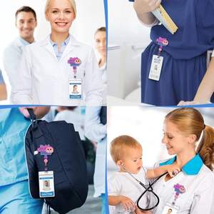 Personalizado de dibujos animados vaca retráctil acrílico brillo insignia carretes titular regalo accesorio - Product Image 4