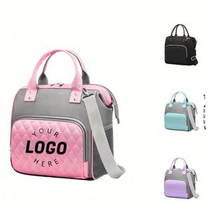 Sac fourre-tout isotherme réutilisable pour pique-nique, sac à bandoulière personnalisé pour femme, sac à main, sac à déjeuner, sac glacière - Product Image 1