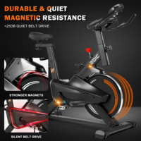 Lijiujia Logo personnalisé Utilisation à domicile Gym Prix raisonnable Vélo d'exercice avec 6 Kgs Poids du volant d'inertie Bluetooth/vr App Spinning Bike