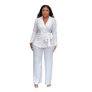 Completo Formale da <span class=keywords><strong>Ufficio</strong></span> <span class=keywords><strong>per</strong></span> <span class=keywords><strong>Donna</strong></span> Taglie Forti, Top in Tessuto Lavorato a Maglia - Product Image 1