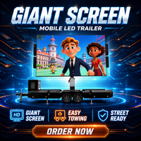 Pantalla LED para Exteriores EF22 P6 de Gran Tamaño, Pantalla Digital a Todo Color para Publicidad en Paredes Fijas, Remolques con Pantalla LED, SDK