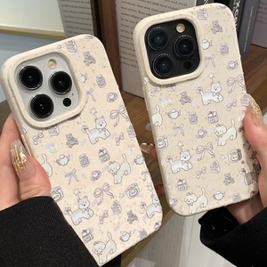 <span class=keywords><strong>Coque</strong></span> de blé pour chiot à fleurs mignon à grand trou résistant aux chutes pour <span class=keywords><strong>Apple</strong></span> pour iPhone 15 ProMax étui de téléphone portable en matériau TPU pour Plus - Product Image 5