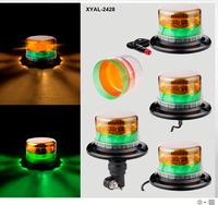 Nouvelle lampe stroboscopique multi-tension à clignotement rapide, balise LED magnétique bicolore ambre-vert pour la sécurité des chantiers, certifiée ECE R10