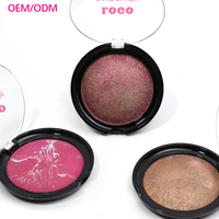 OCHAIN Poudre de fard à joues végétalienne de marque privée en gros maquillage poudre de fard à joues imperméable à l'eau à haute teneur en pigment pour les joues