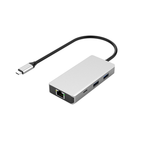 Adaptador Multipuerto USB HUB <span class=keywords><strong>6</strong></span> en 1 USB3.0 5Gbps PD100W con <span class=keywords><strong>Ethernet</strong></span> RJ45 1000M, Multifunción, Compatible con Estación de Acoplamiento Tipo C - Product Image 2