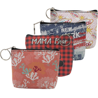 Dompet Koin Sublimasi Dompet Suvenir Pengait Kecil Kustom