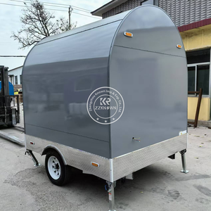 Camión de Comida Totalmente Equipado para Venta de Café y Pasteles 2025, 220V/380V, Remolque de Comida Redondo para Catering al Aire Libre con Horno para Pizza - Product Image 1