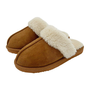Comode <span class=keywords><strong>scarpe</strong></span> da camera da letto da donna con fodera calda in peluche e <span class=keywords><strong>suole</strong></span> da esterno per interni con pantofole in schiuma di memoria - Product Image 3