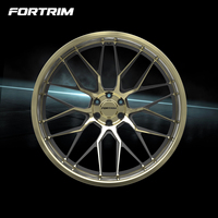 FORTRIM Roues de camion personnalisées 22x10 24x10 24x12 24x14 26x12 26x14 26x16 28x16 Concave profond poli Forgé Grandes roues de camion pour camion tout-terrain