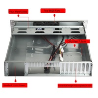 Desain baru 2u Server Chassis depan USB3.0 EATX Mainboard 19 inci industri PC Server Case