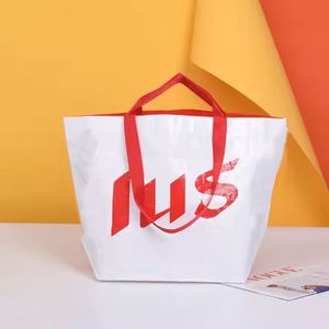 Bolsa de Compras Laminada de PP Tejido, Reutilizable, Ecológica, Personalizada de Fábrica, Extra Grande, para Uso en la Sala de Estar, para Compras de Supermercado - Product Image 3