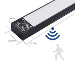 Luminaire tubulaire LED suspendu pour parking et couloir, avec détecteur de mouvement à micro-ondes, 24W 36W 20W 2400lm, 4ft 1.2m 120cm - Product Image 1