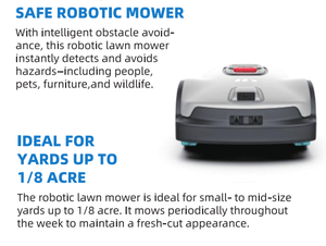 <span class=keywords><strong>Tondeuse</strong></span> à gazon sans fil industrielle DIY, batterie lithium-ion 18V, télécommande, autopropulsée, <span class=keywords><strong>lame</strong></span> rotative, autonomie de 120 minutes, 1000m² - Product Image 5