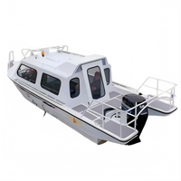Bateau de patrouille en aluminium de 10 m avec cabine complète, bateau de travail en aluminium pour usage officiel, soudé à l'argon, OEM ODM