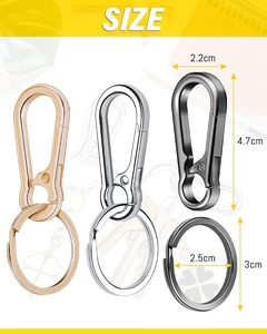 ที่เก็บกุญแจโลหะแบบคลิปประสิทธิภาพสูง สำหรับกุญแจบ้าน กุญแจรถ ผู้หญิง ผู้ชาย เดินทาง ท่องเที่ยว ใช้กับกระเป๋าเป้สะพายหลัง  สั่งซื้อขั้นต่ำน้อย จัดส่งรวดเร็ว - Product Image 2