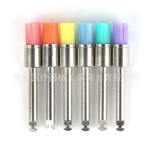 Brosses de polissage dentaire en nylon coloré à tête plate, non toxiques, pour le blanchiment et le polissage des dents, usage commercial - Product Image 2