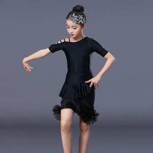 전문 프린지 라틴 댄스 스커트 세트 인기있는 삼바 룸바 댄스 술 디자인 저렴한 차차 댄스 원피스 경쟁 - Product Image 4