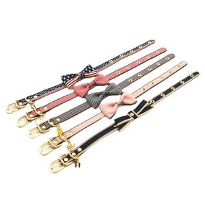 Nieuw Binnen Zacht Comfortabel Mode Puppy Stropdas Lederen Op Maat Gemaakte Hondenstrikjes Kragen Voor Huisdieren Recycle Hond Vlinderdas Riem Kraag - Product Image 1