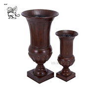 BLVE Grande Jardinière Pot de Fleurs Métal d'Art Moderne Décoratif Extérieur Intérieur Fournisseur Urne en Fonte Antique pour Jardin