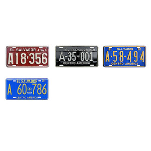 Placas de Matrícula de <span class=keywords><strong>El</strong></span> <span class=keywords><strong>Salvador</strong></span> Personalizadas en Relieve, Placas de Aluminio para Automóviles Sublimables en Blanco - Product Image 3